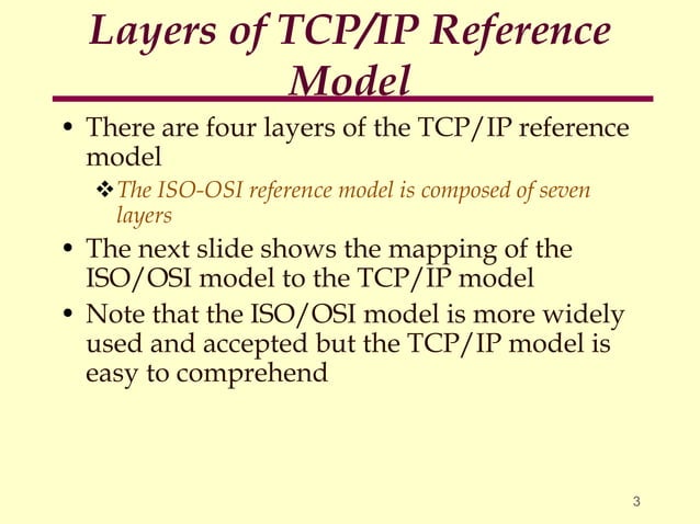 Chapter 9 TCP IP Reference Model.ppt