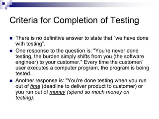 Testing strategies in Software Engineering | PPT