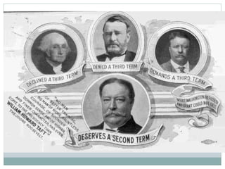 Election of 1912 Democrats Woodrow Wilson Progressives Teddy Roosevelt Republicans William H. Taft Socialists  Eugene V Debbs 