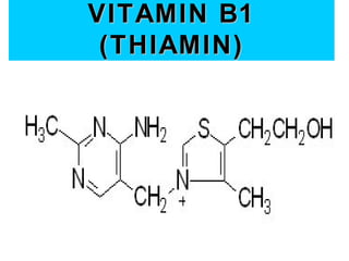 VITAMIN B1
 (THIAMIN)
 