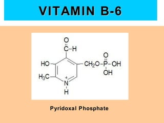 VITAMIN B-6




 Pyridoxal Phosphate
 