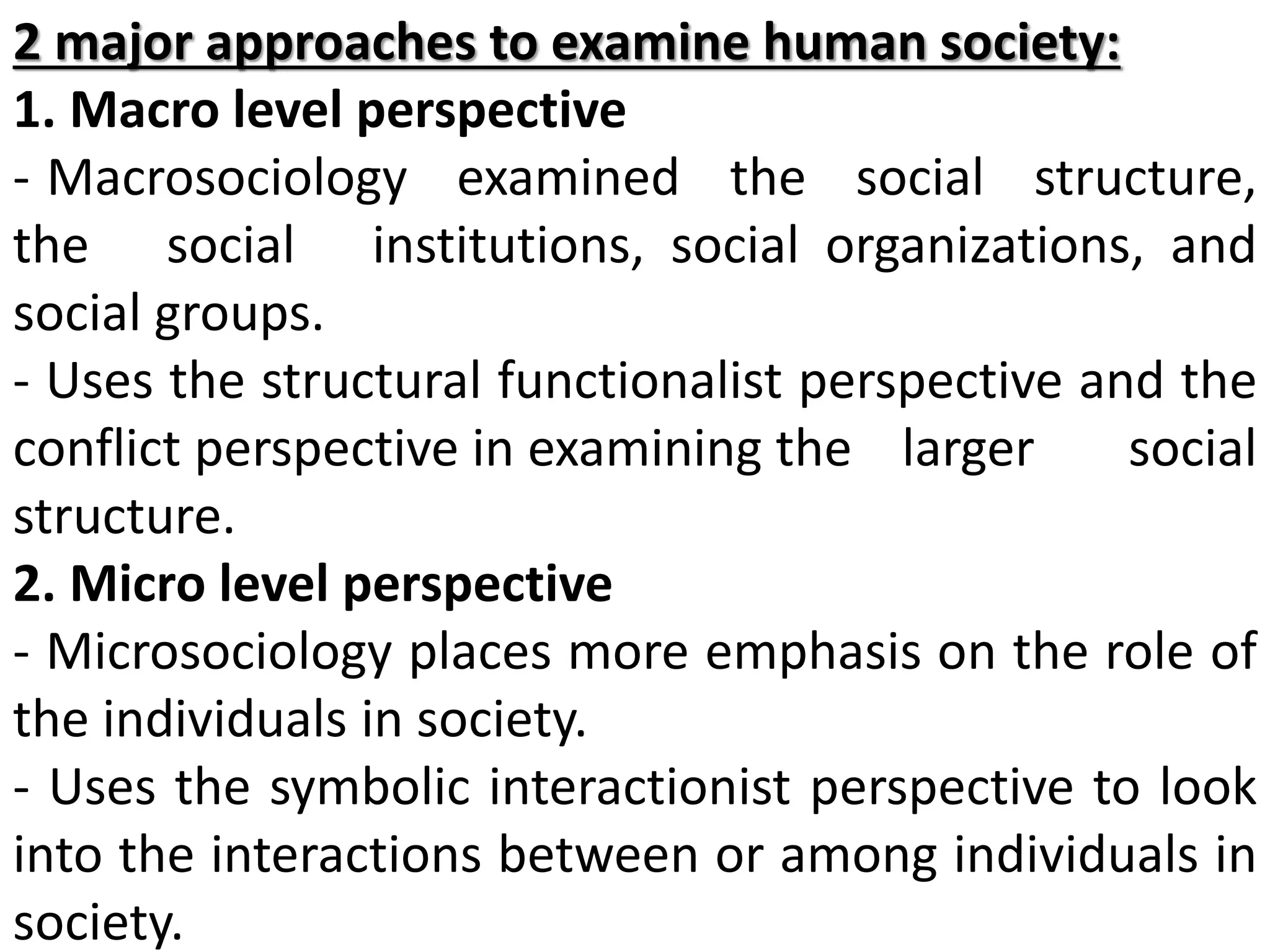 UCSP Chapter A - Starting point for the understanding of culture