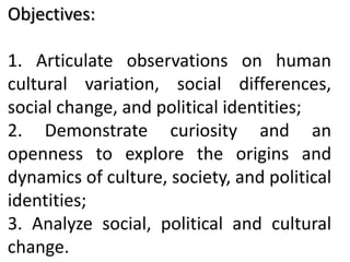 UCSP Chapter A - Starting point for the understanding of culture ...