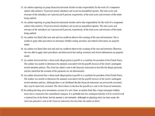 Chapter audit report