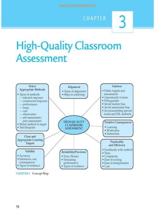 Chapter 10 classroom assessment