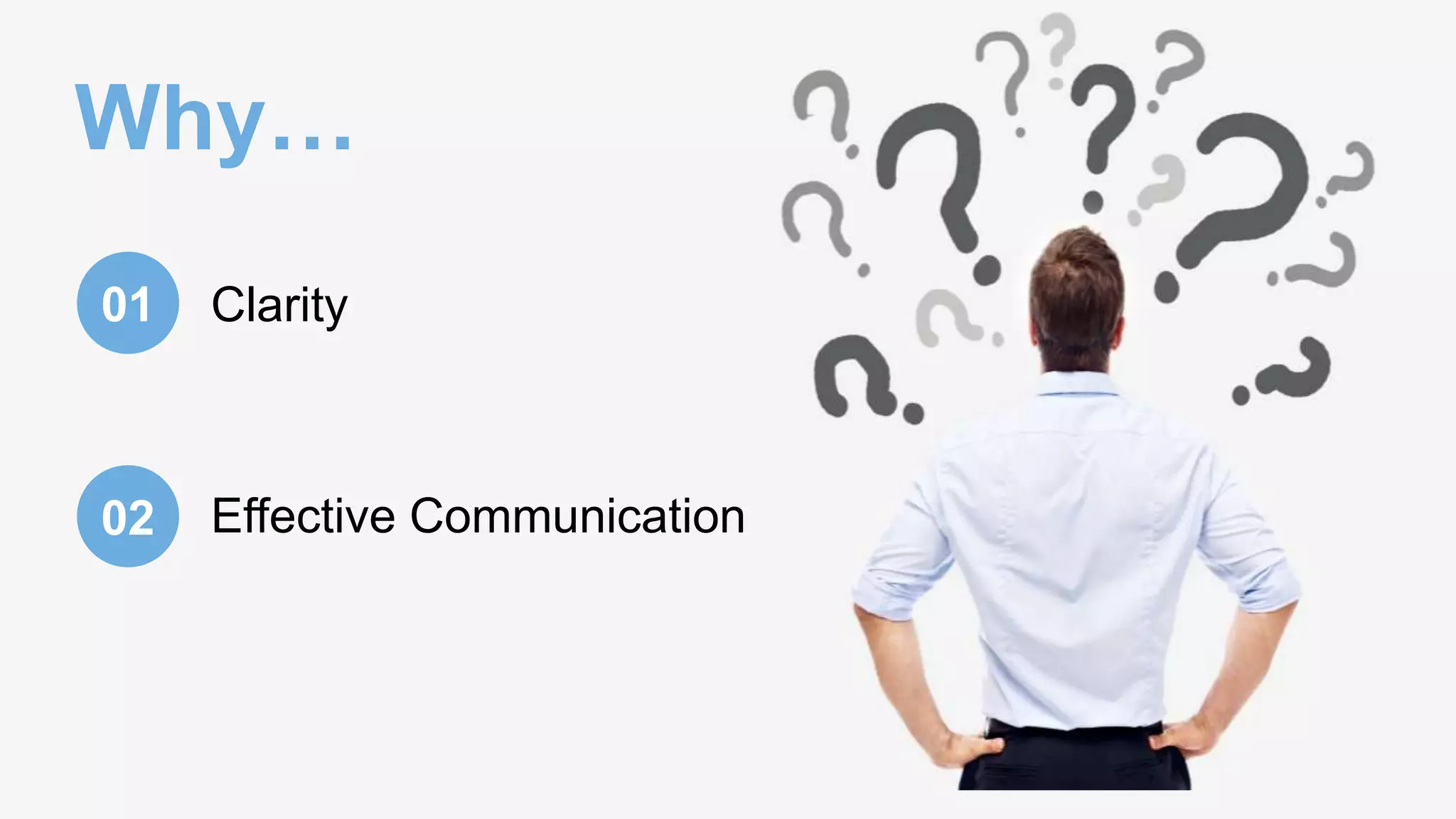 Clarity
Why…
01
Effective Communication02
 