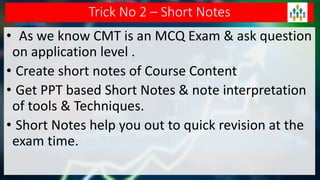 Chapter E - Tips & Tricks to Clear CMT.pdf