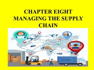 CHAPTER EIGHT
MANAGING THE SUPPLY
CHAIN
 