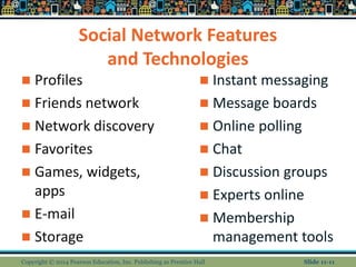 Discussion Network chapter 11 Social Networks, Auctions, and Portals | PPTX