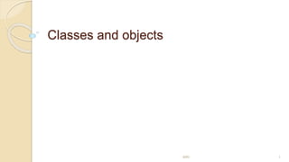Classes and objects
MRI 1
 
