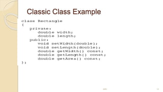 Classic Class Example
MRI 12
 