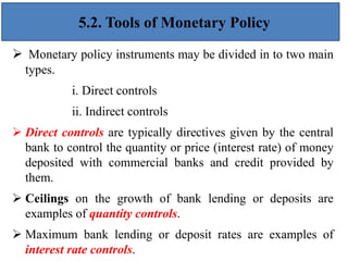 Monetary Economics for financial market : Chapter Five.pptx