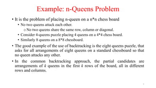 n queen problem | pptx | board games and puzzles |... data structure and algorithm Chapter Five.pdf very important | PDF