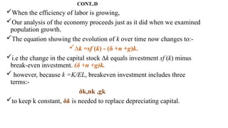 Comprehensive Overview of Economic Growth Models and Theories | PPTX