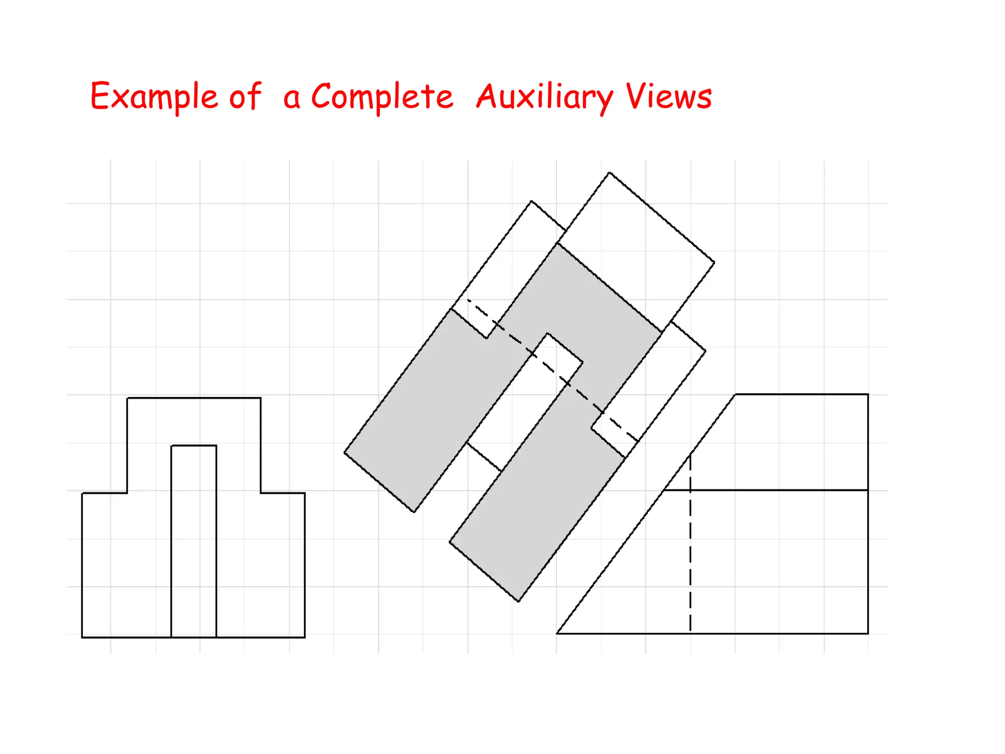 Example of a Complete Auxiliary Views
 