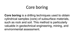 fundamentals of geological investigation. | PPTX