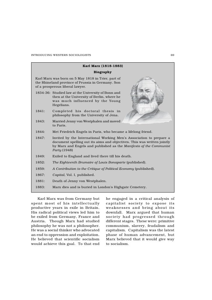 Doctoral dissertation of karl marx