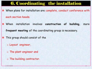 PLANNING AND INSTALLATION OF LAYOUT | PDF