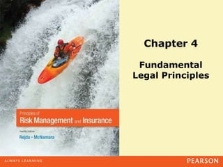 Chapter 4
Fundamental
Legal Principles
 