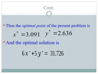CHAPTER FOUR.pptx Linear and non linear programming | PPTX