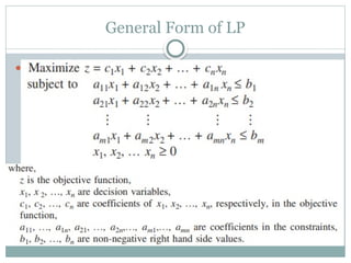 CHAPTER FOUR.pptx Linear and non linear programming | PPTX