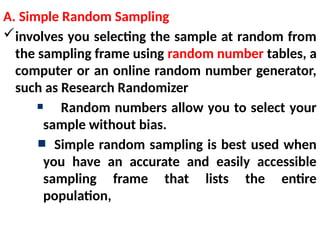 research for accounting and finance chapter four sampling design. | PPTX