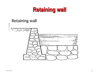 Retaining wall
Retaining wall
09/20/24 61
Retaining wall
 