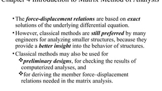 Comprehensive Introduction to Matrix Method of Structural Analysis for ...