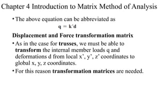 Comprehensive Introduction to Matrix Method of Structural Analysis for ...