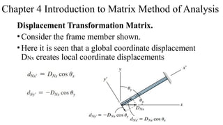 Matrix Deflection Method Comprehensive Introduction to Matrix Method of Structural Analysis for ...