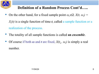 Random Process Question And Answer probability Chapter Four-Random_Processes.ppt