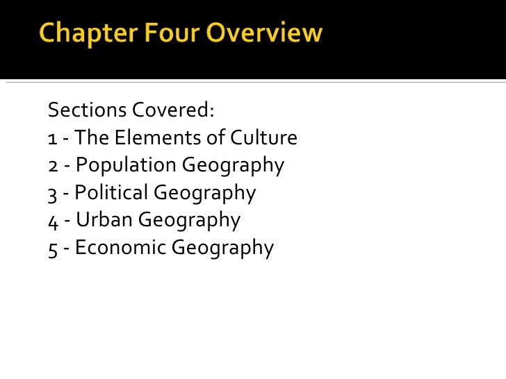 Geography 10 Chapter Four, Section One