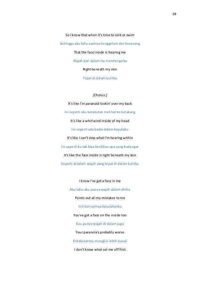 Figurative Languanges Between Westlife And Linkin Park S Songs