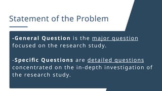 The Problem and Its Background Research | PPTX