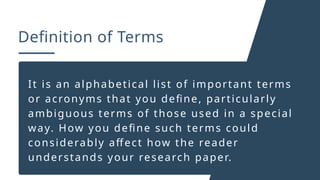 The Problem and Its Background Research | PPTX