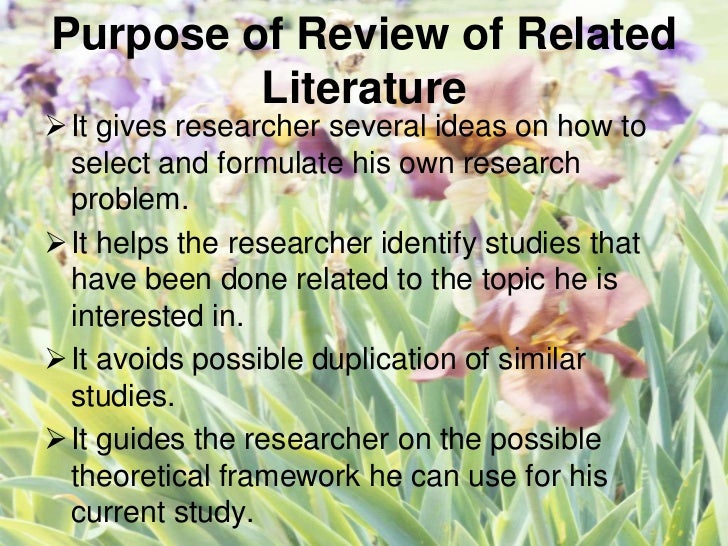 Chapter 2 of thesis review of related literature and studies