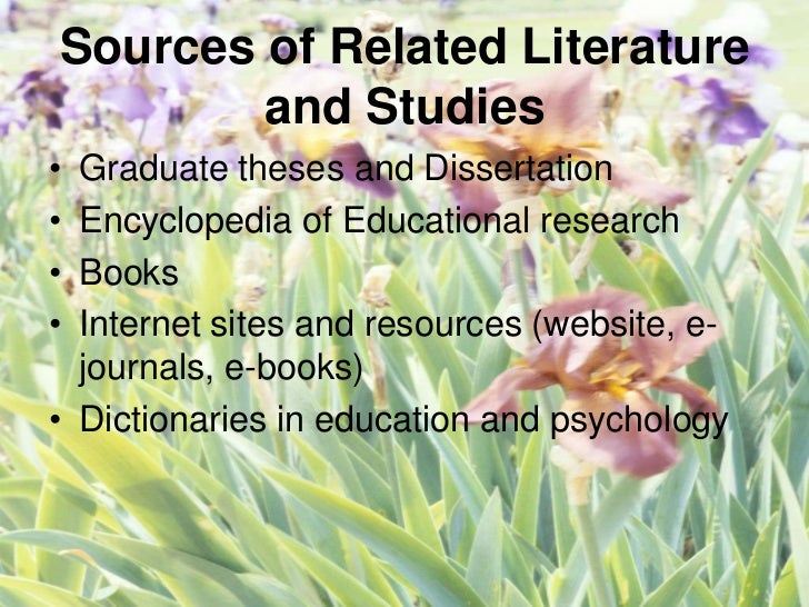 is related studies and related literature in research the same