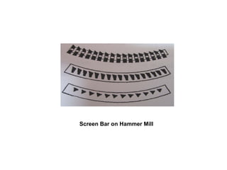 Screen Bar on Hammer Mill 