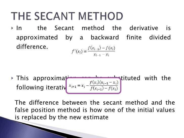 Chapter 3: Roots of Equations