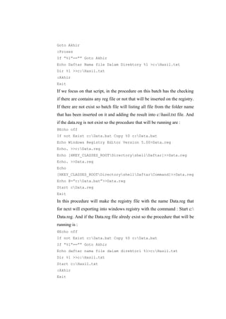 virus programming using batch file