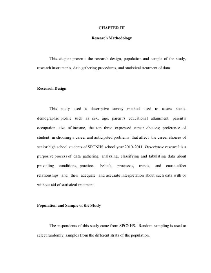 Thesis research method sample