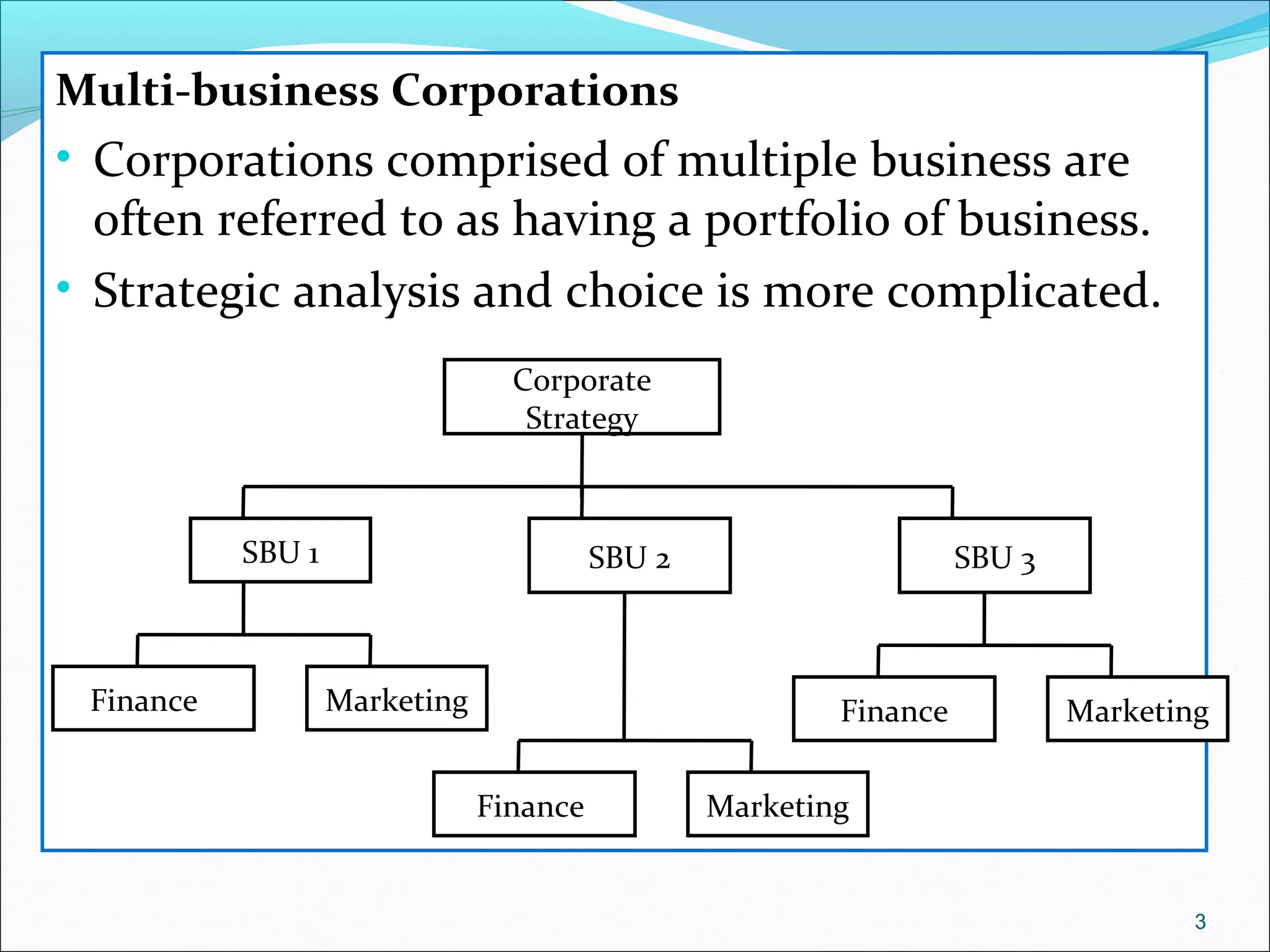 Chapter iii strategic analysis and choice in the multi-business company ...