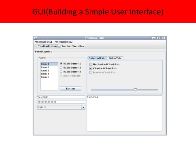 Chapter iii(building a simple user interface)