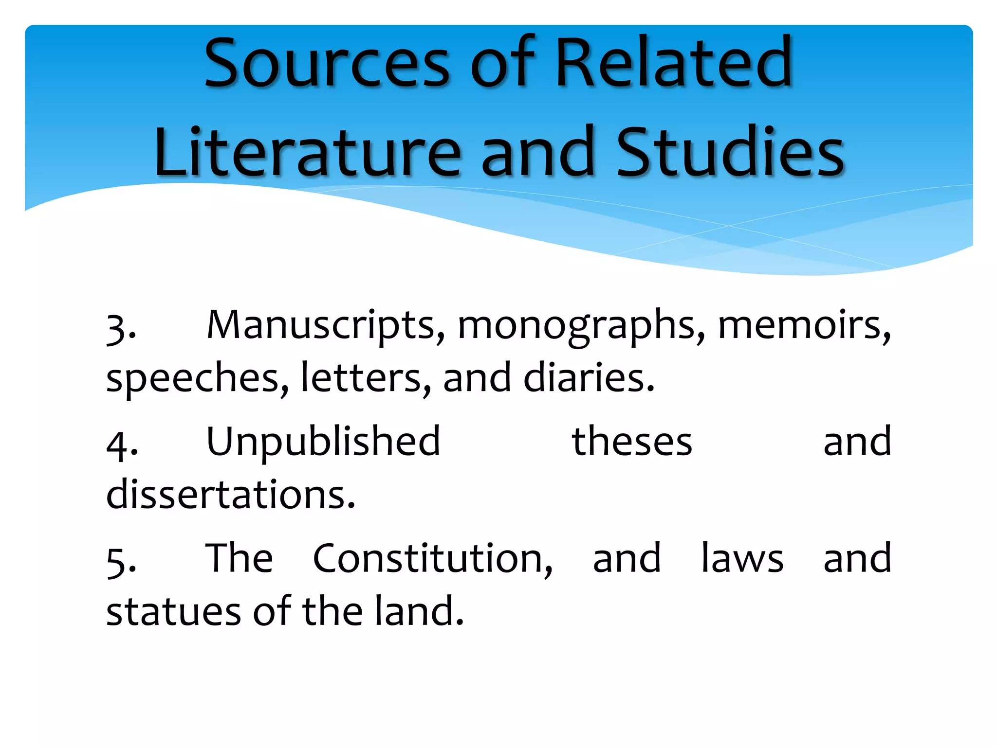 Related Literature and Related Studies | PPTX