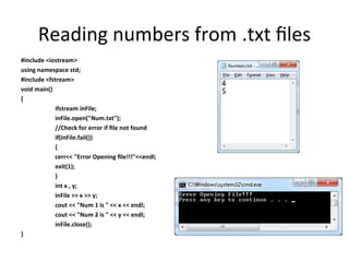 File handling in C++ for either reading or writing.ppt