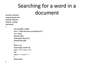 File handling in C++ for either reading or writing.ppt