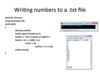 File handling in C++ for either reading or writing.ppt
