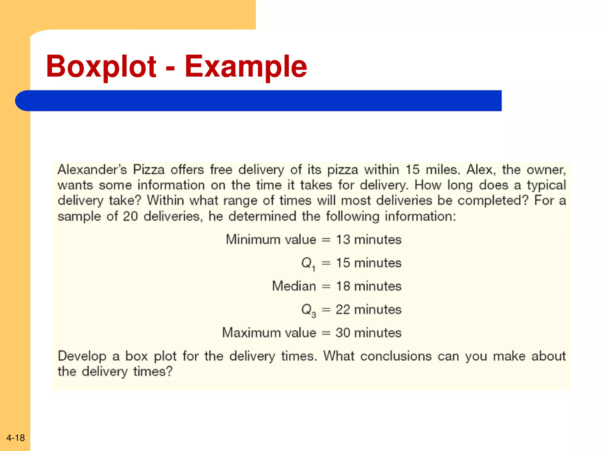4-18
Boxplot - Example
 