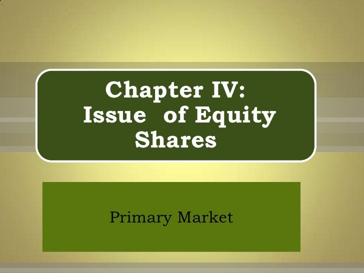 Facebook ipo primary market