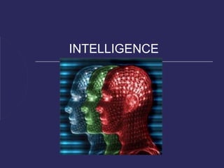 INTELLIGENCE
 